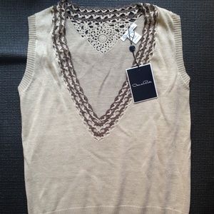 Oscar de la Renta Sweater Tunic Dress